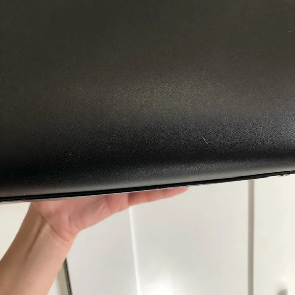 Kate Spade Black & Blue Top Handle Leather Tote Bag - Picture 10 of 16